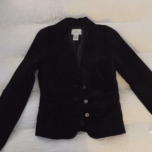 Black suede Armani Exchange jacket